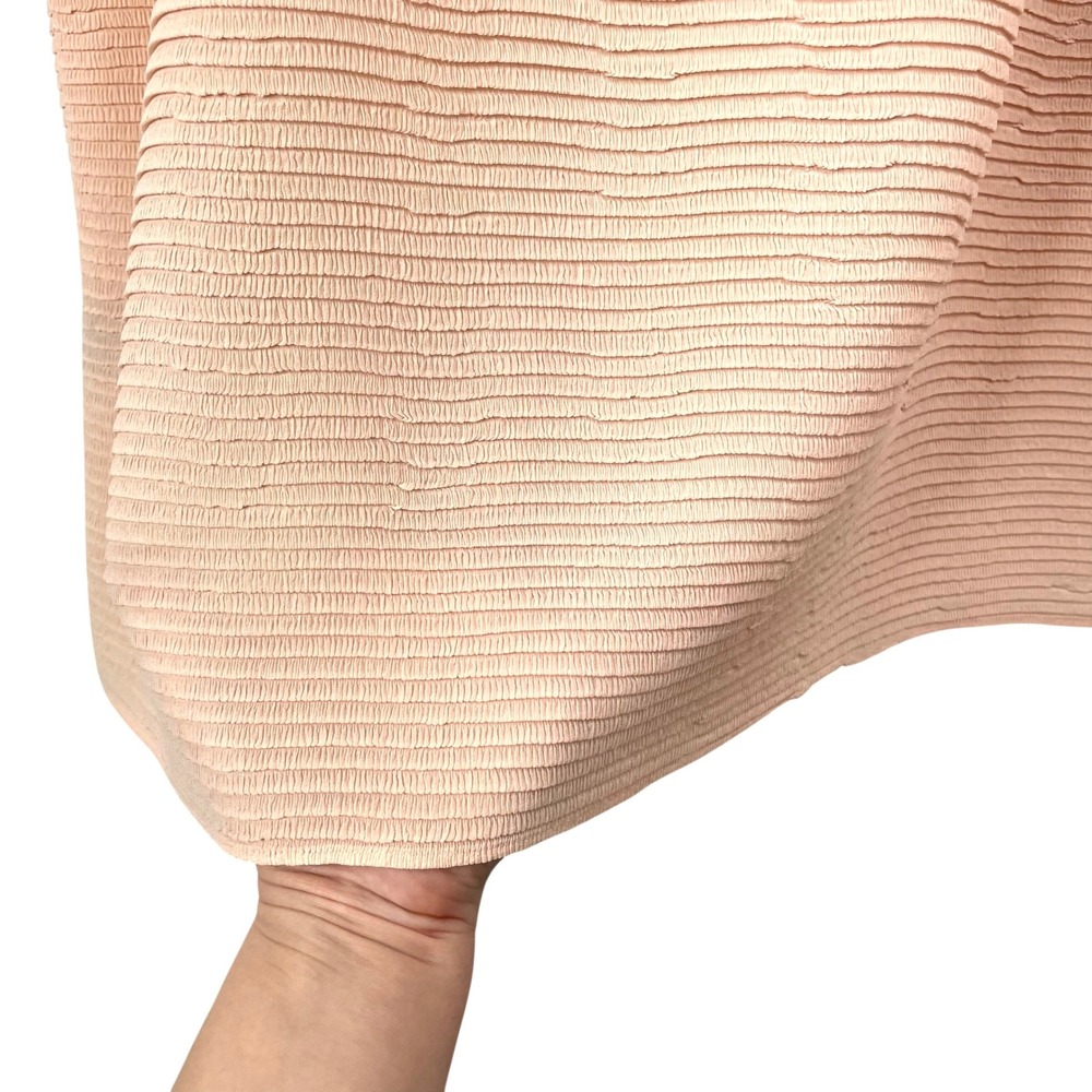 NEW Lafayette 148 Aura Pink Gauze boxy Blouse top Size XL peach pink textured - Picture 7 of 9